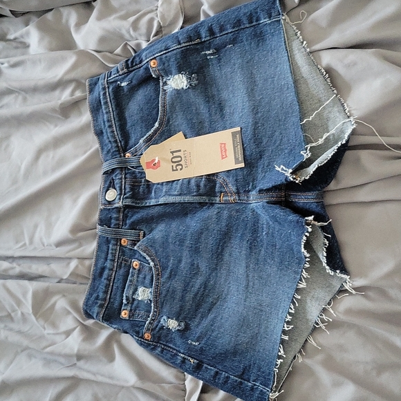 Levi's 501 High Rise Shorts - Picture 1 of 8